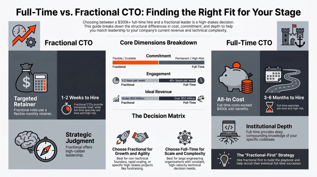Full-Time vs Fractional Chief Technology Officer A Comparison